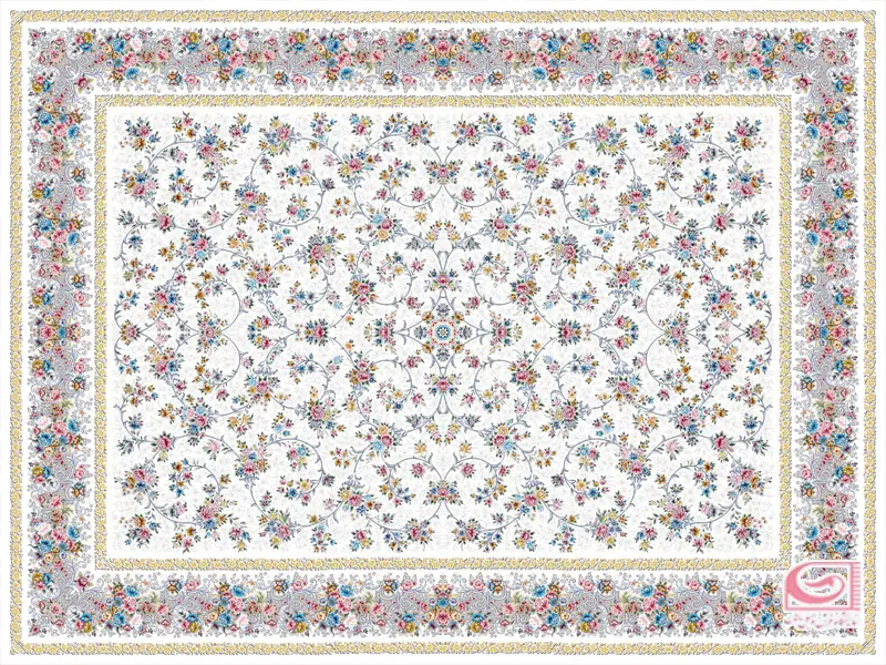 فرش لیلی رز کرم