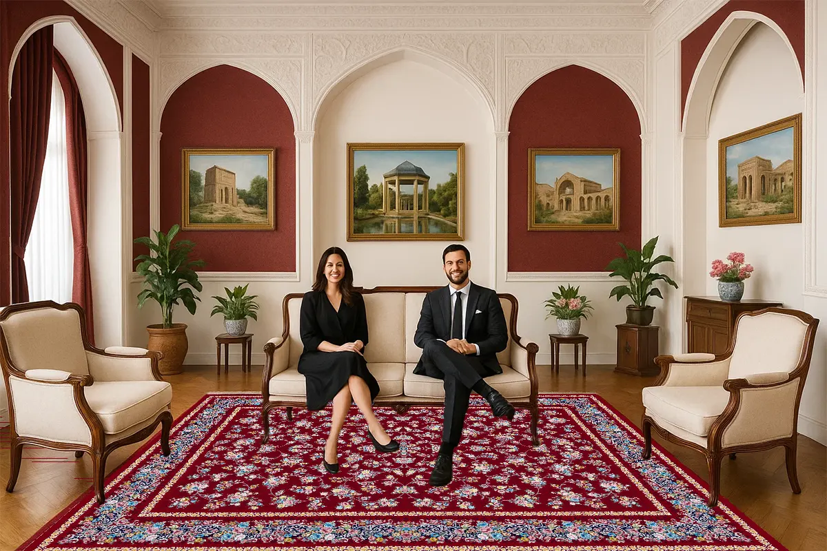 فرش لیلی رز لاکی