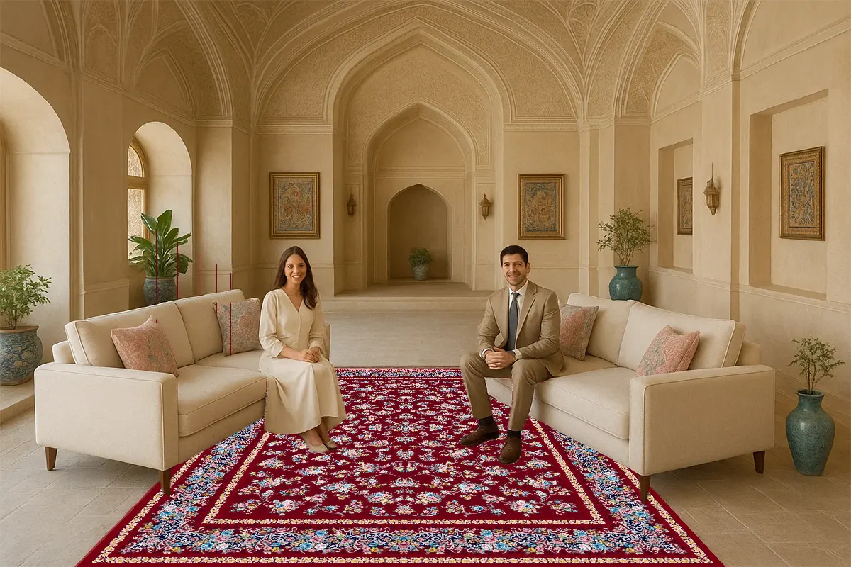 فرش لیلی رز لاکی