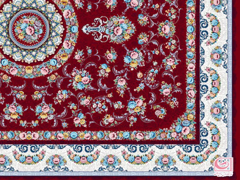 فرش گل افشان لاکی