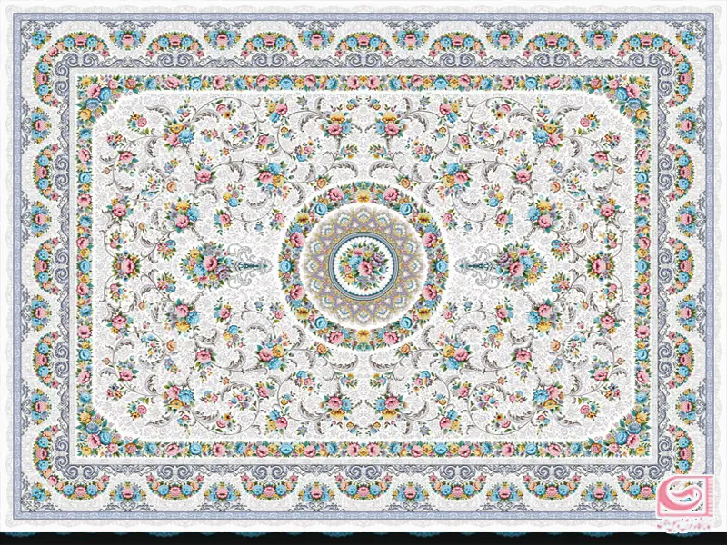فرش گل افشان کرم