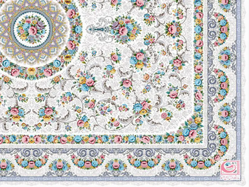 فرش گل افشان کرم