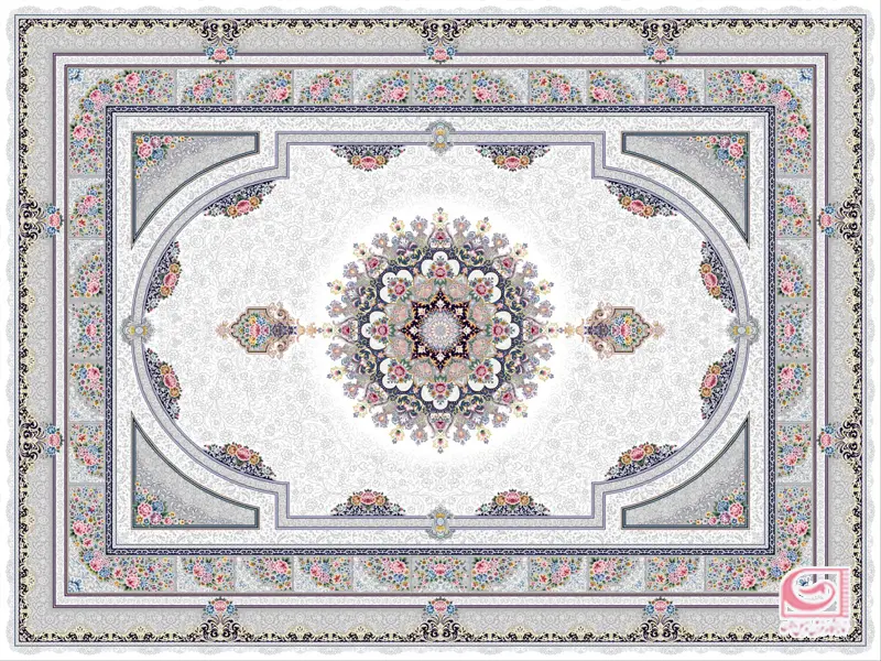 فرش طاقبستان کرمی